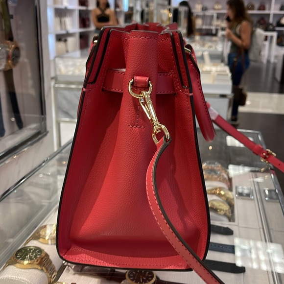 MICHAEL KORS HAMILTON MEDIUM SATCHEL 
 COLOR: LIGHT BERRY SHERBET 
NWT - Picture 7 of 16